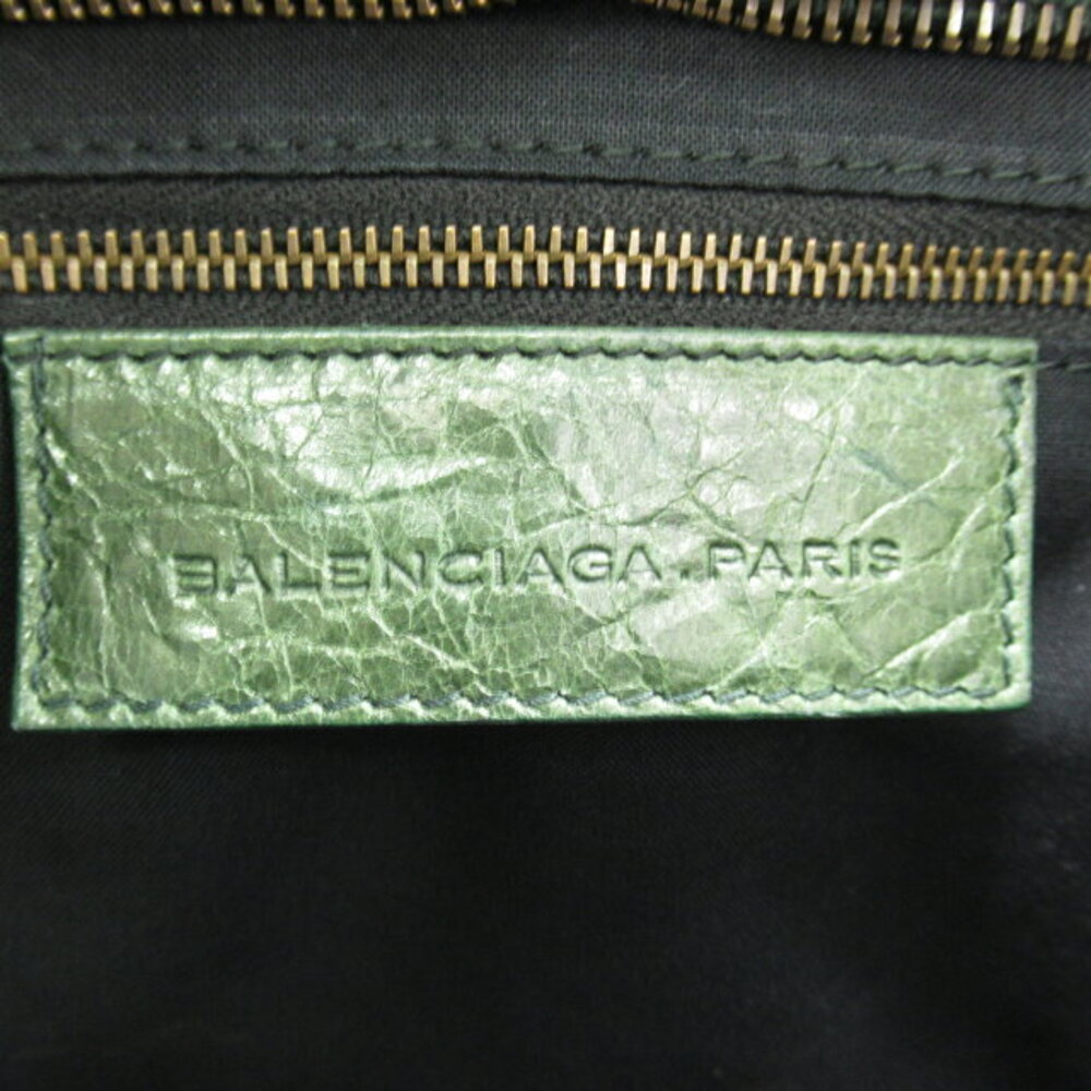 Balenciaga The City Shoulder Bag Leather Green - Picture 7 of 10